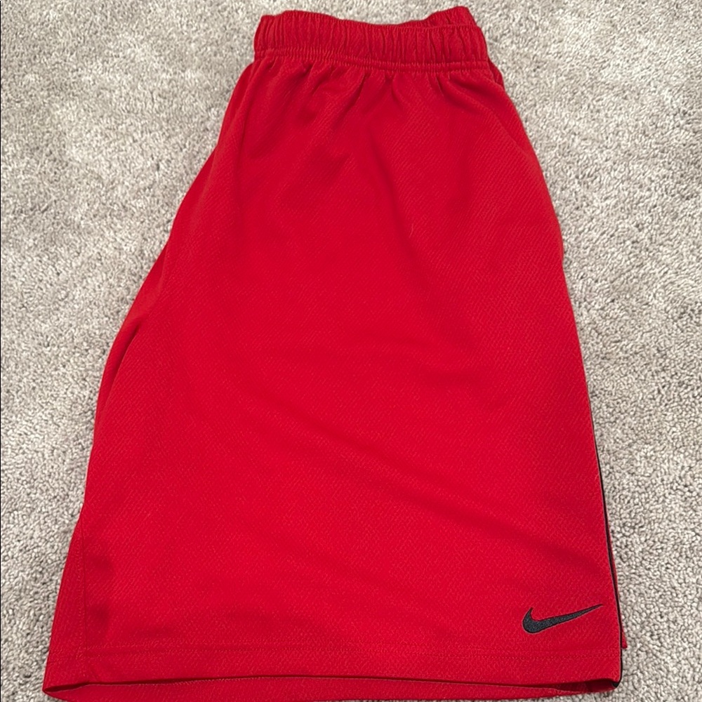 Nike Red Athletic Shorts for Active Performance